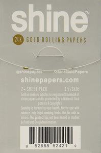 24K Gold Rolling Paper 1 1/4