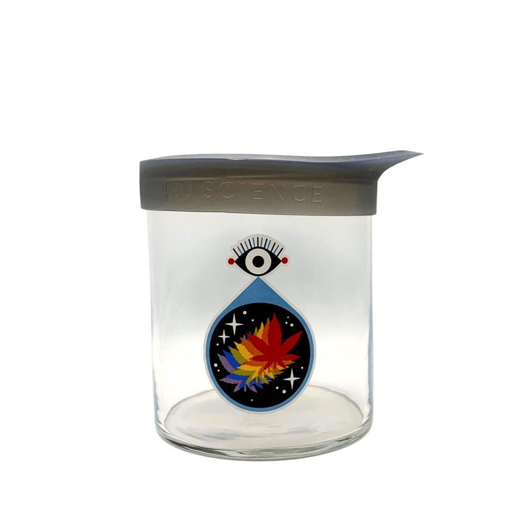 Wide Mouth Jar - All Seeing Leaf