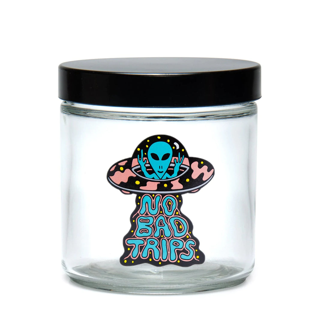 No Bad Trips - Clear Screw Top Jar