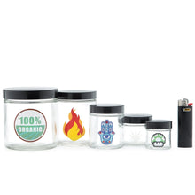 Load image into Gallery viewer, Fire Bud - Clear Screw Top Jar

