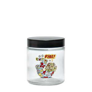 Fire Bud - Clear Screw Top Jar