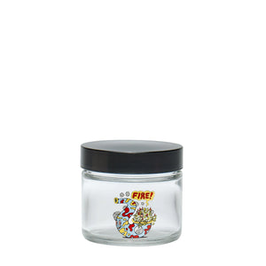 Fire Bud - Clear Screw Top Jar