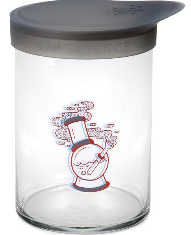 Wide Mouth Jar - 3D Water Pipe