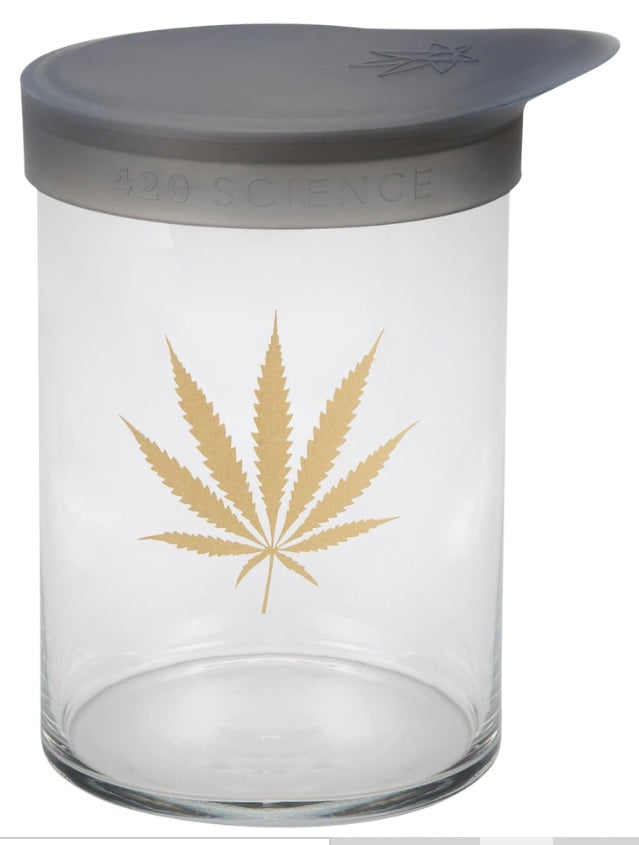Wide Mouth Jar - Gold Leaf