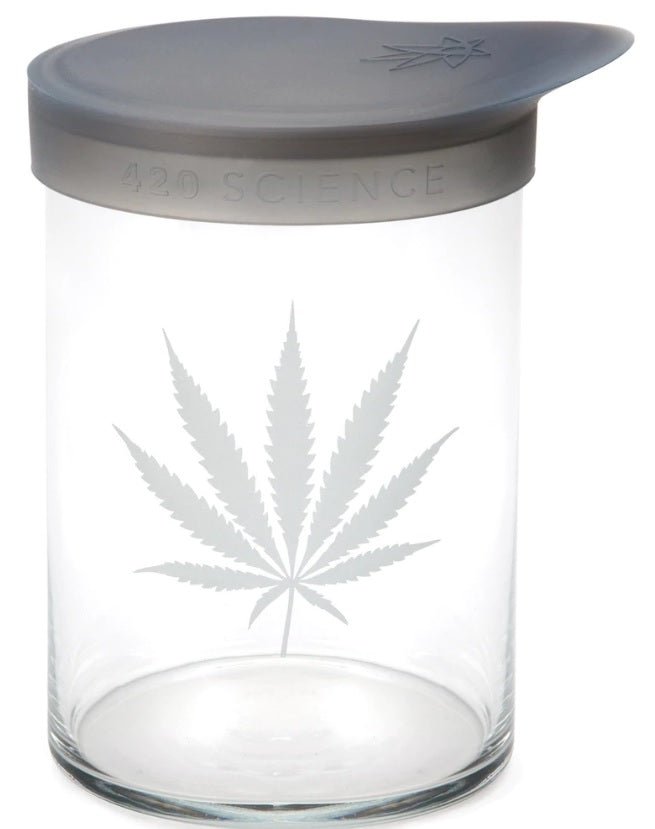 Wide Mouth Jar - Silver Leaf